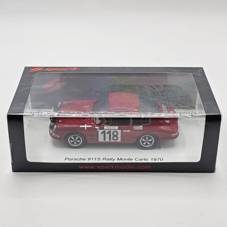 Spark Porsche 911S #188 Rally Monte Carlo 1970 1/43 Scale S6606