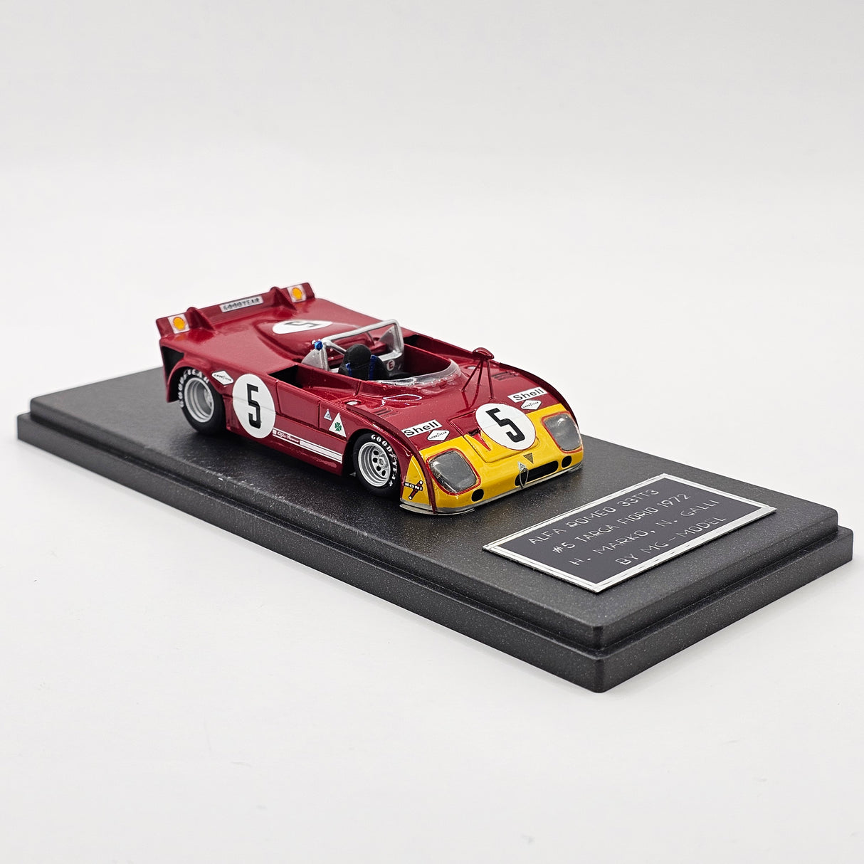MG Models Alfa Romeo T33TT3 #5 Galli/Marko 2nd Targa Florio 1972 1/43 Scale
