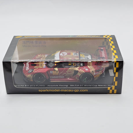 Spark Porsche 911 GT3R #25 Absolute Racing FIA GT Macau 2024 1/43 Scale