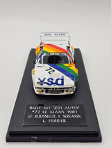 Spark BMW M1 #72 BMW Zol'Auto 24Hrs Le Mans 1981 1/43 Scale S6405