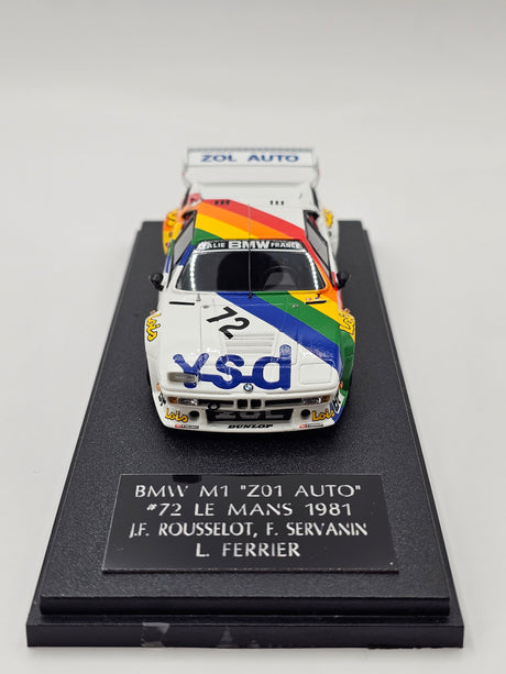 Spark BMW M1 #72 BMW Zol'Auto 24Hrs Le Mans 1981 1/43 Scale S6405