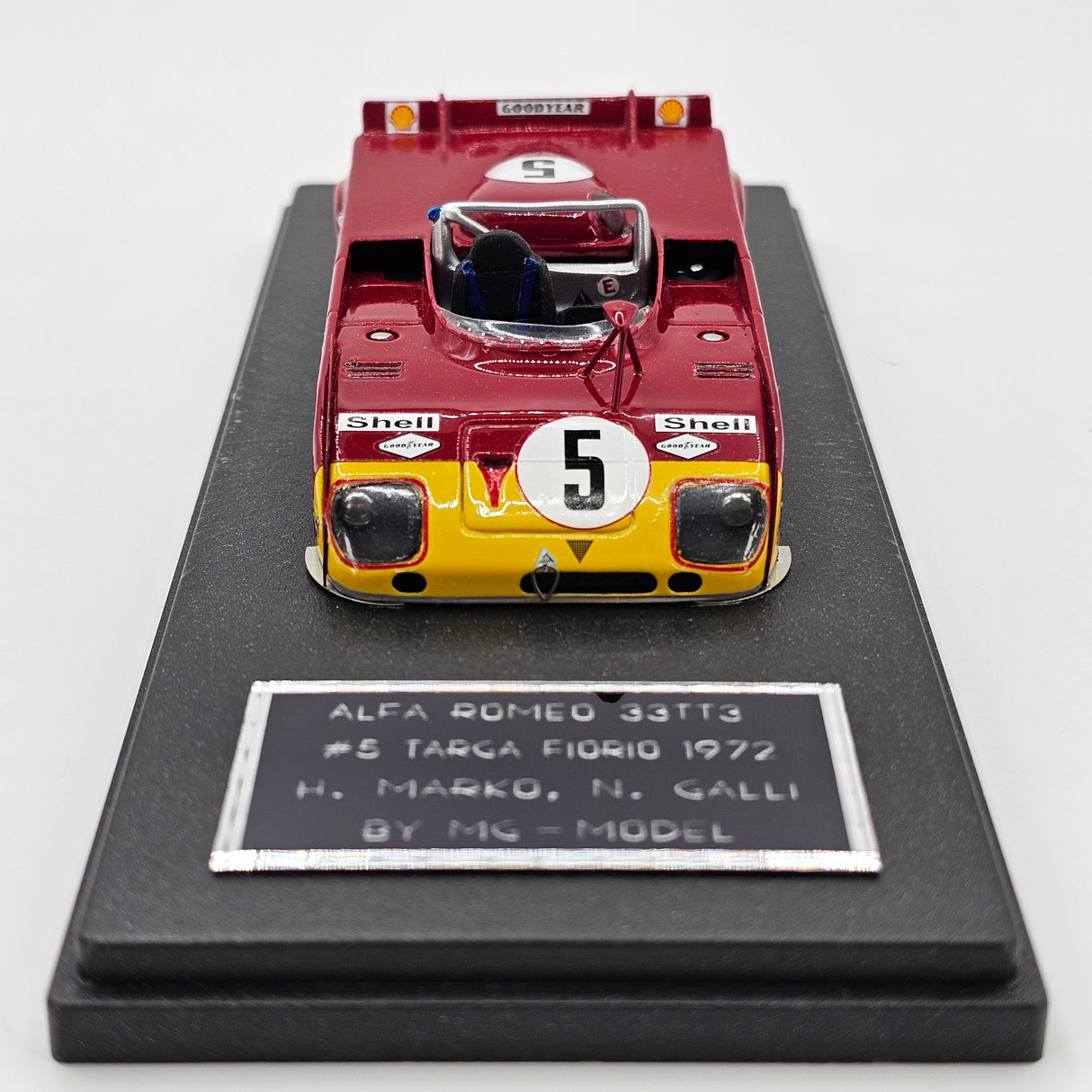 MG Models Alfa Romeo T33TT3 #5 Galli/Marko 2nd Targa Florio 1972 1/43 Scale
