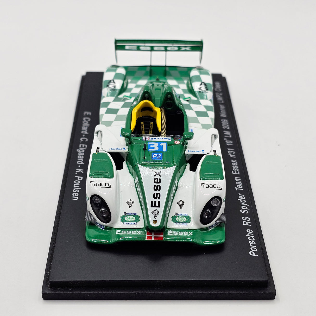 Spark Porsche RS Spyder Evo #31 Team Essex LMP2 Win 24Hrs Le Mans 2009 1/43 Scale