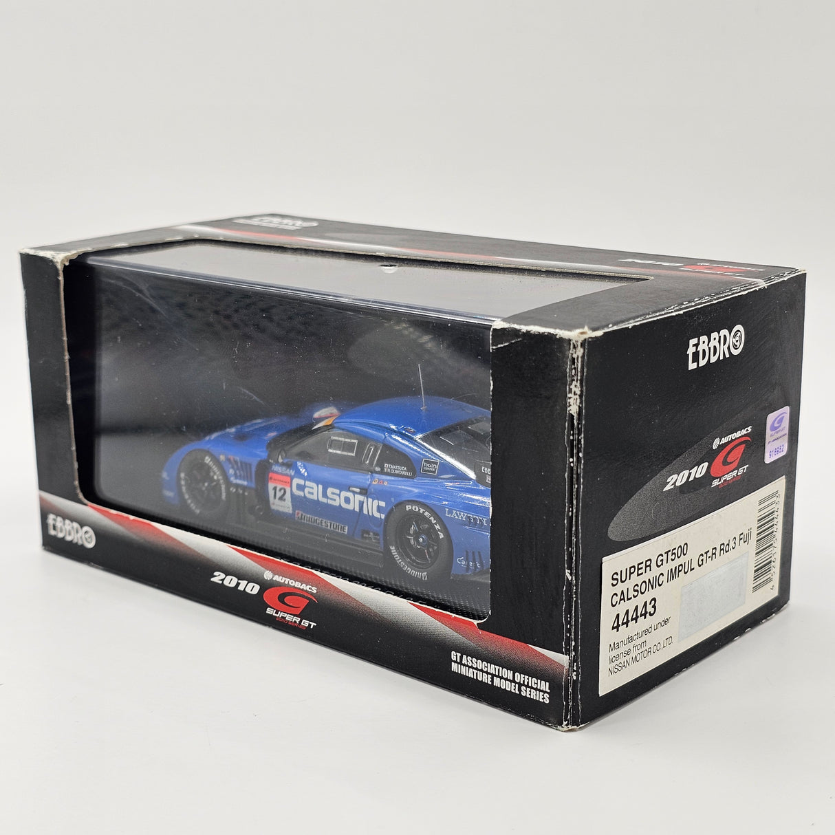 EBBRO Nissan GT-R #12 Calsonic Impul Super GT GT500 Rd.3 Fuji 2010 1/43 Scale