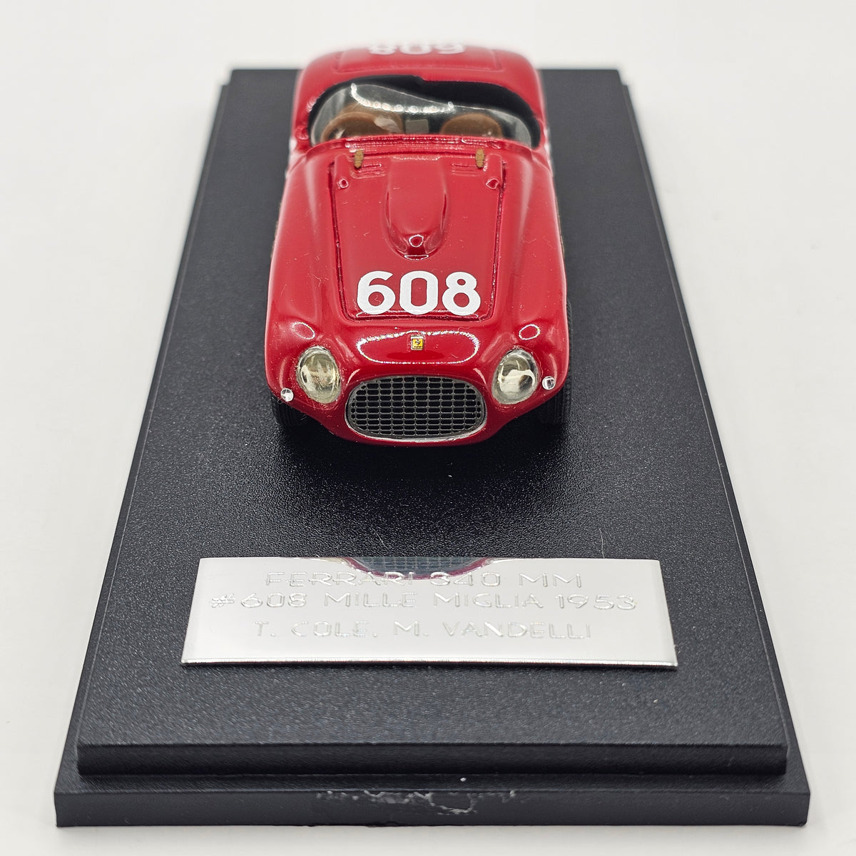 Faenza 43 Ferrari 340 MM #608 Cole/Vandelli Mille Miglia 1953 1/43 Scale