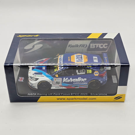 Spark Ford Focus BTCC #116 Ashley Sutton NAPA Racing 2025 Silverstone 1/43 Scale UK048