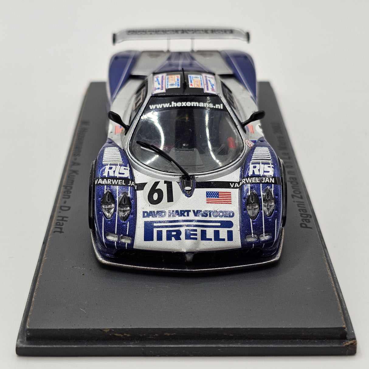 Spark Pagani Zonda GR #61 Carsport America 24Hrs Le Mans 2003 1/43 Scale
