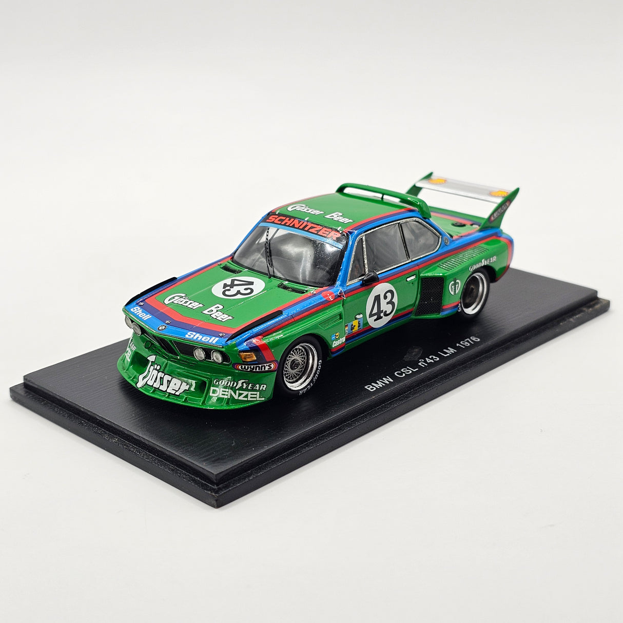 Spark BMW 3.0 CSL #43 Schnitzer Motorsport 24Hrs Le Mans 1976 1/43 Scale S1570