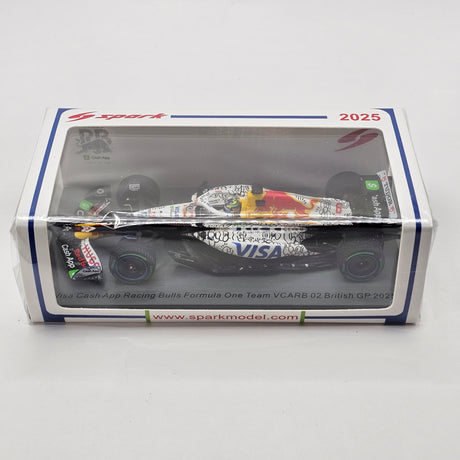 Spark Racing Bulls VCARB 02 #6 Isack Hadjar British F1 GP 2025 1/43 Scale S9599