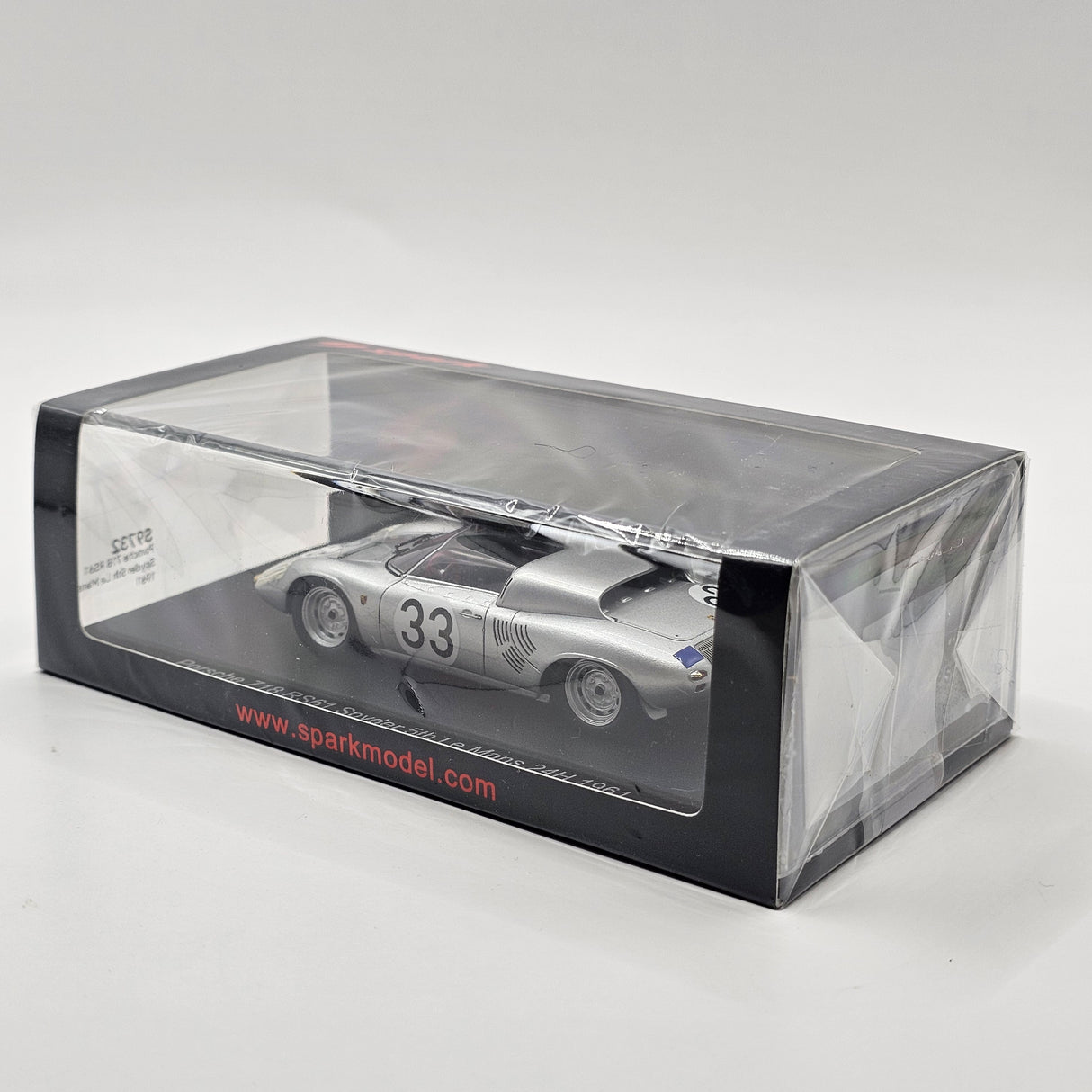 Spark Porsche 718 RS61 Spyder #33 Porsche KG 5th Le Mans 24H 1961 1/43 Scale