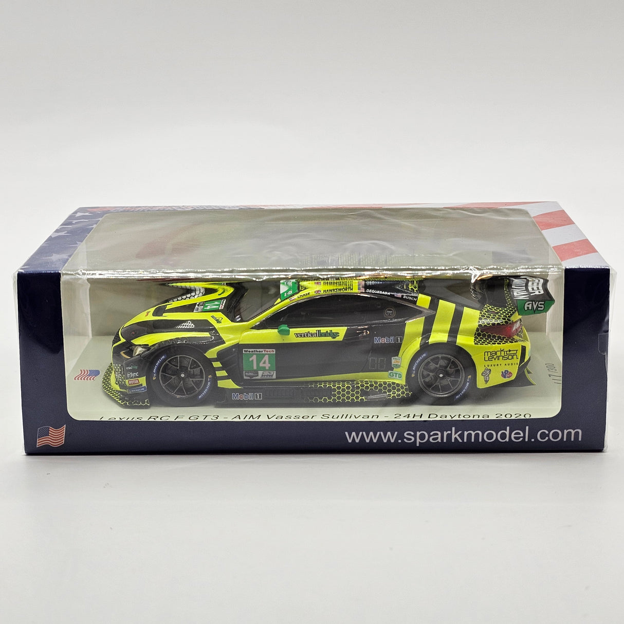 Spark Lexus RC F GT3 #14 AIM Vasser Sullivan 24Hrs Daytona 2020 1/43 Scale US129