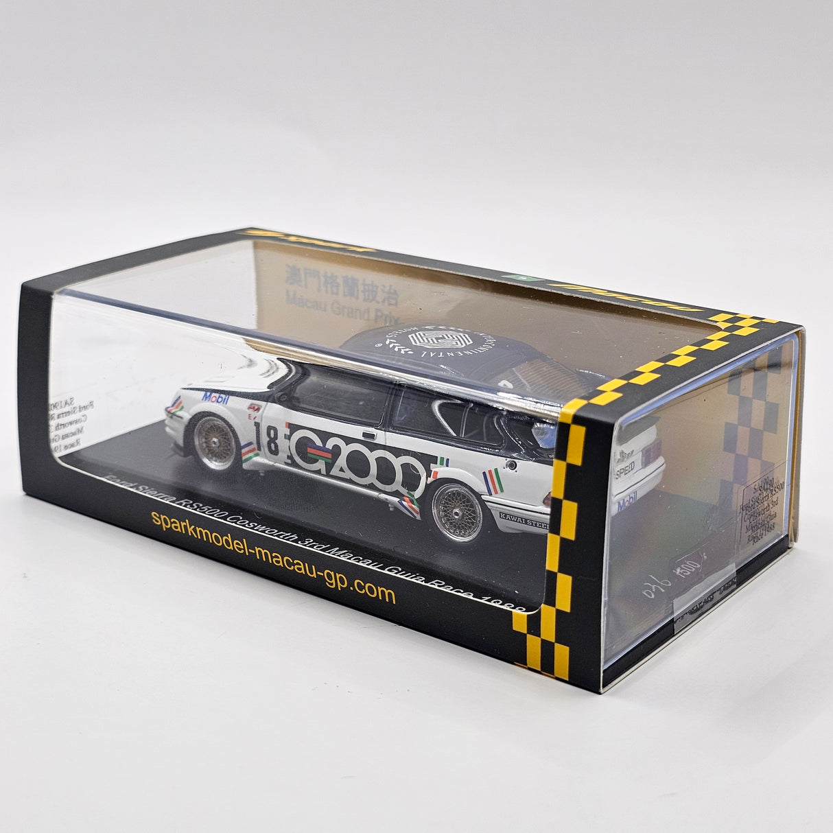 Spark Ford Sierra RS500 Cosworth #8 Andy Rouse 3rd Macau Guia 1988 1/43 Scale