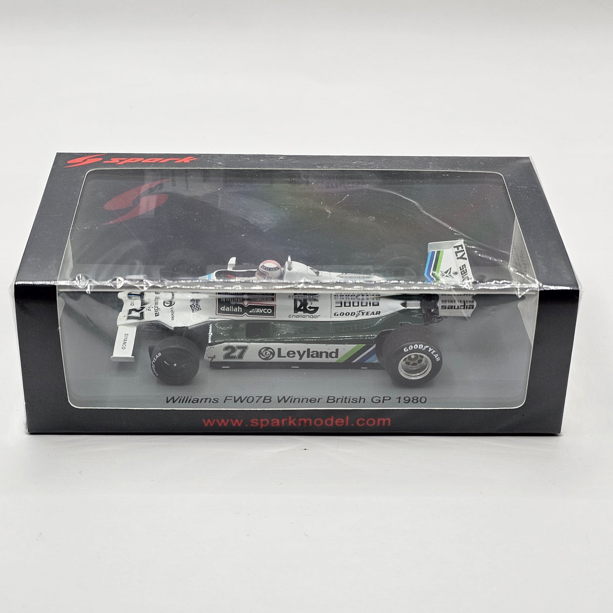 Spark Williams FW07B #27 Alan Jones British Formula 1 GP Winner 1980 1/43 Scale