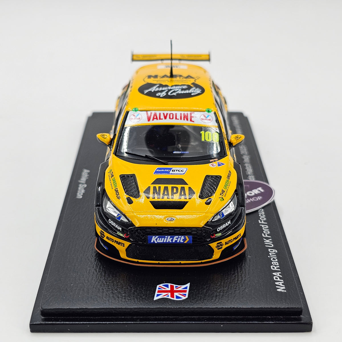 Spark Ford Focus BTCC #100 Ashley Sutton Brands Hatch Indy 2025 1/43 Scale UK041