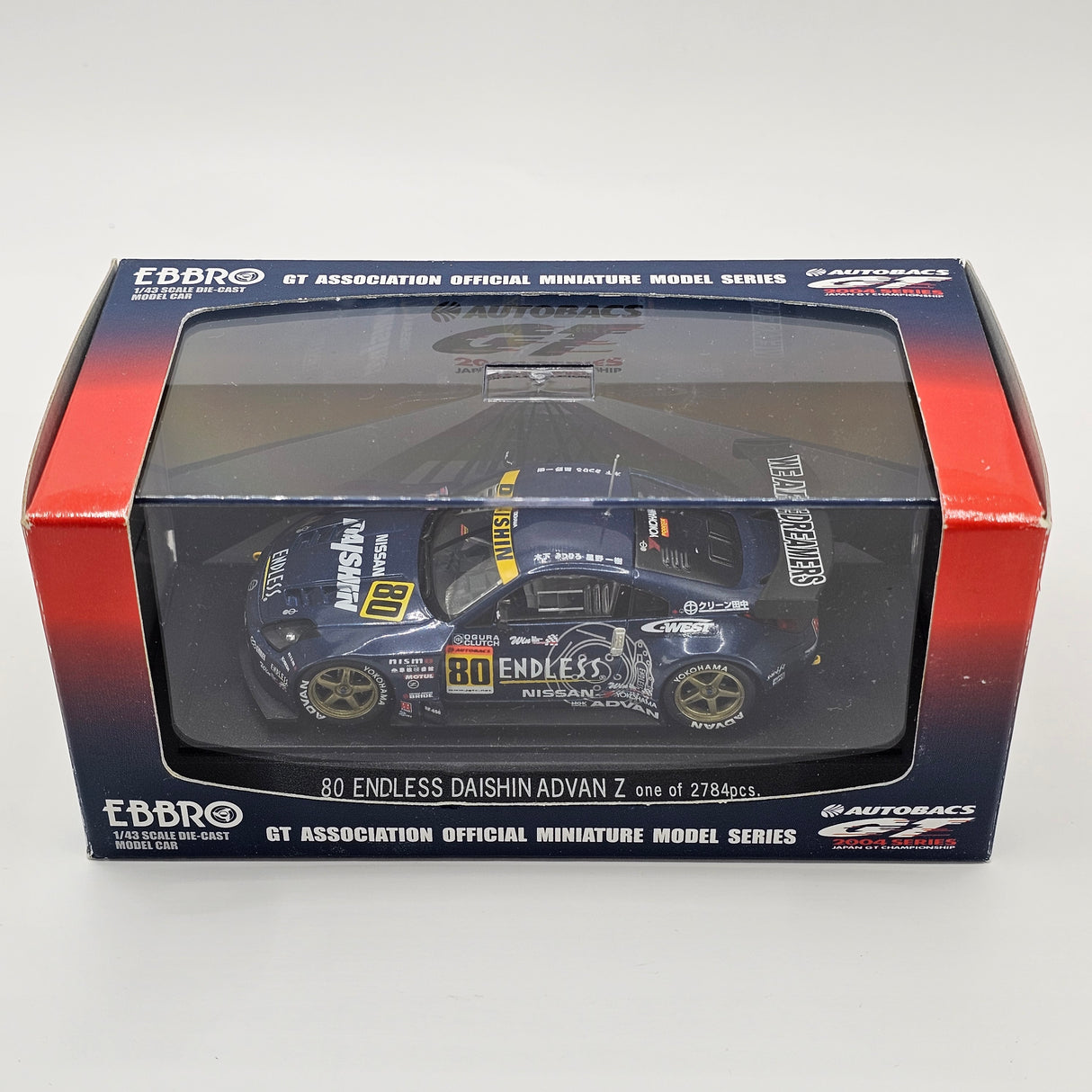 EBBRO Nissan Fairlady Z #80 Team Daishin JGTC 2004 GT300 1/43 Scale