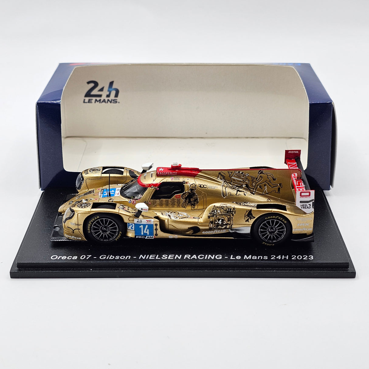 Spark Oreca 07 Gibson #14 Nielsen Racing 24Hrs Le Mans 2023 1/43 Scale S8737
