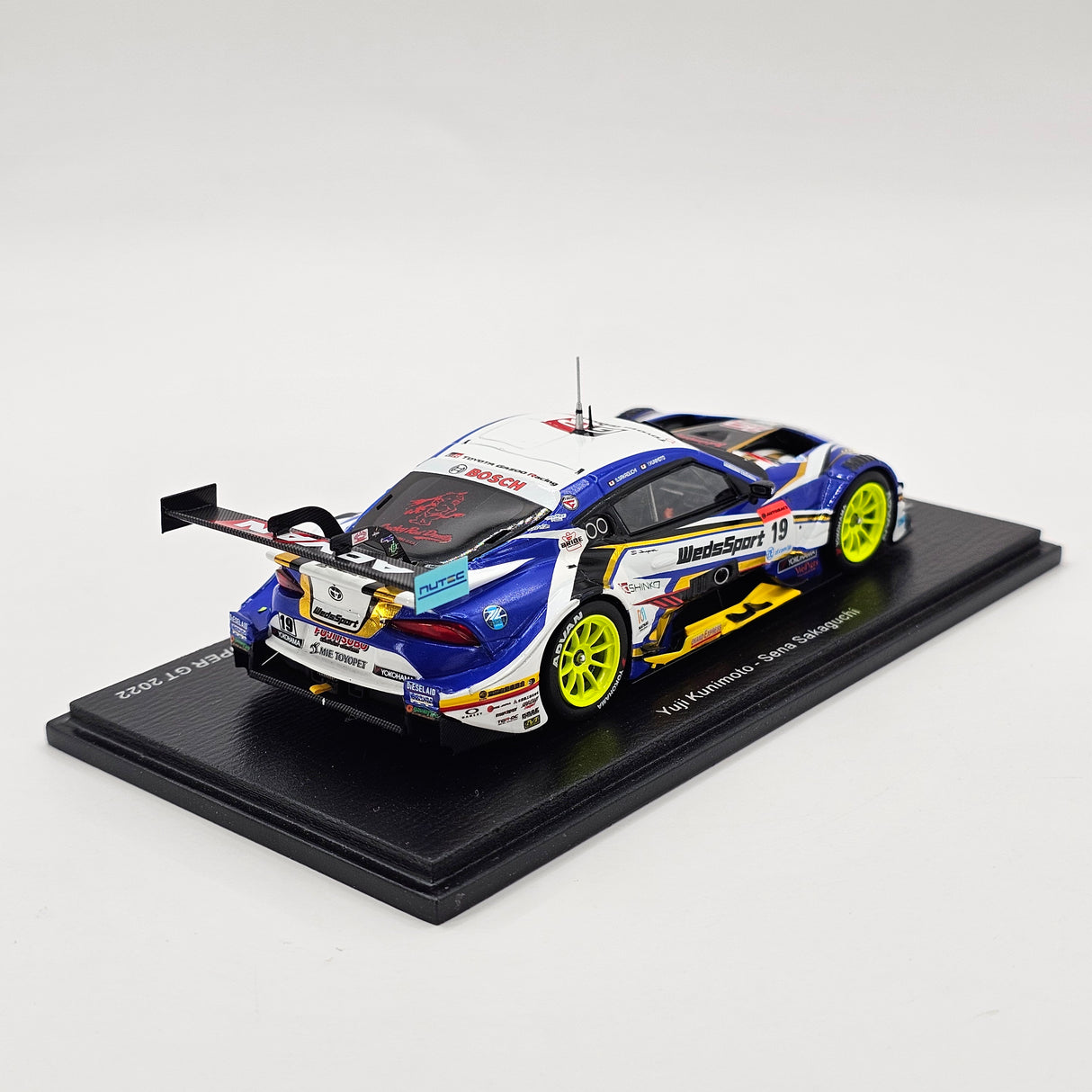 Spark Toyota GR Supra GT500 #19 WedsSport Bandoh Super GT 2022 1/43 Scale