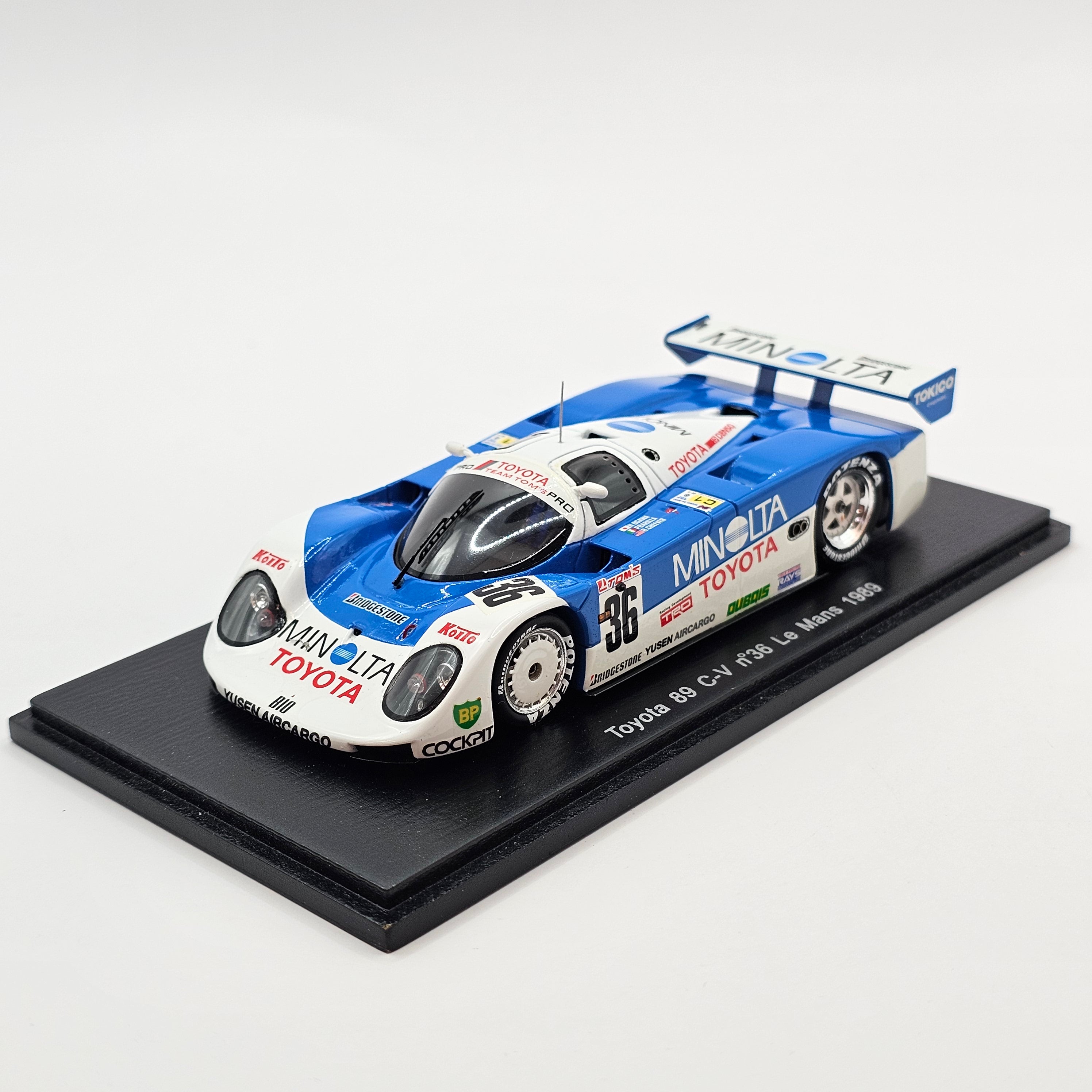 Spark Toyota 89C-V #36 Toyota Team TOM'S 24Hrs Le Mans 1989 1/43 Scale