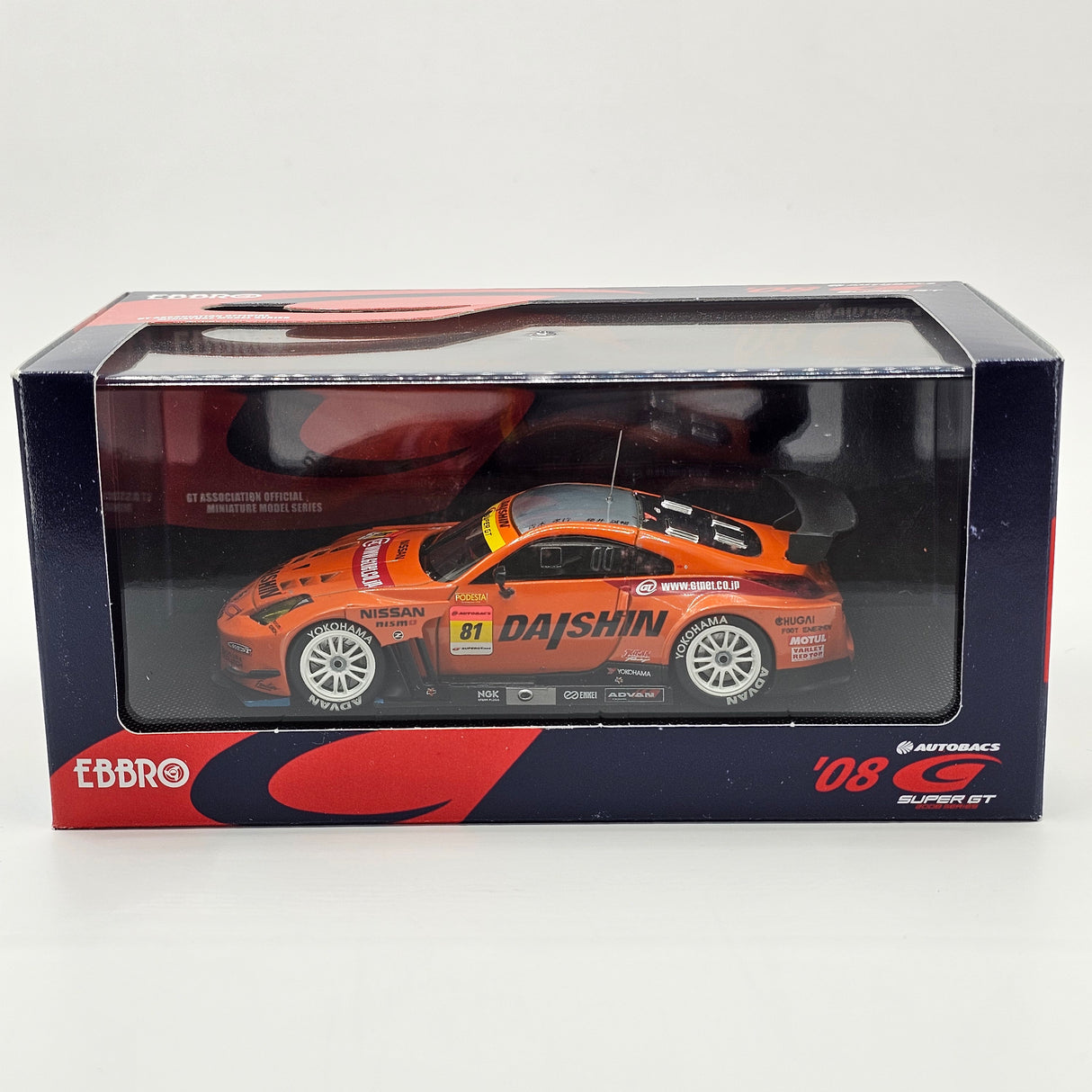 EBBRO Nissan Fairlady Z #81 Team Daishin Super GT GT300 2008 1/43 Scale
