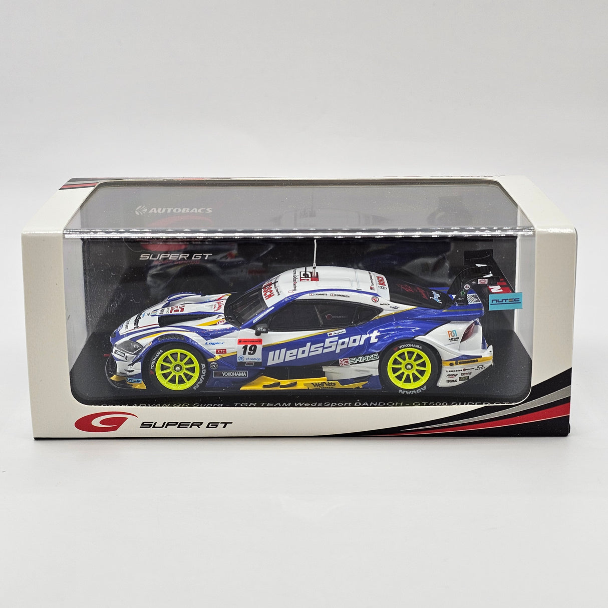 Spark Toyota GR Supra GT500 #19 WedsSport Bandoh Super GT 2023 1/43 Scale