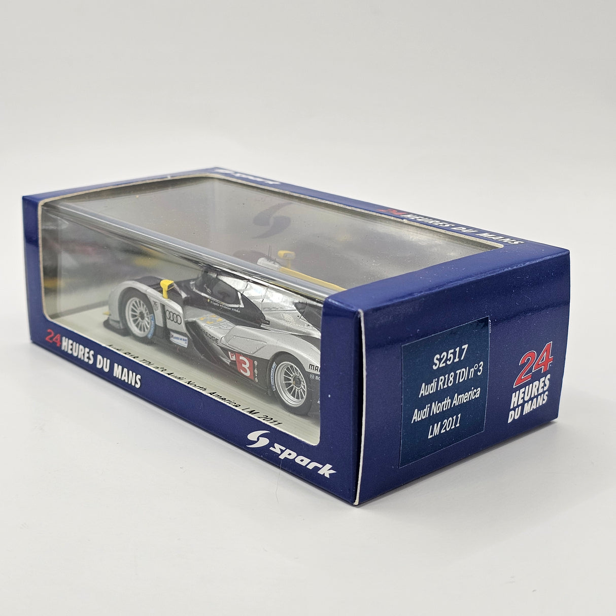 Spark Audi R18 TDI #3 Audi North America Le Mans 2011 1/43 Scale S2517