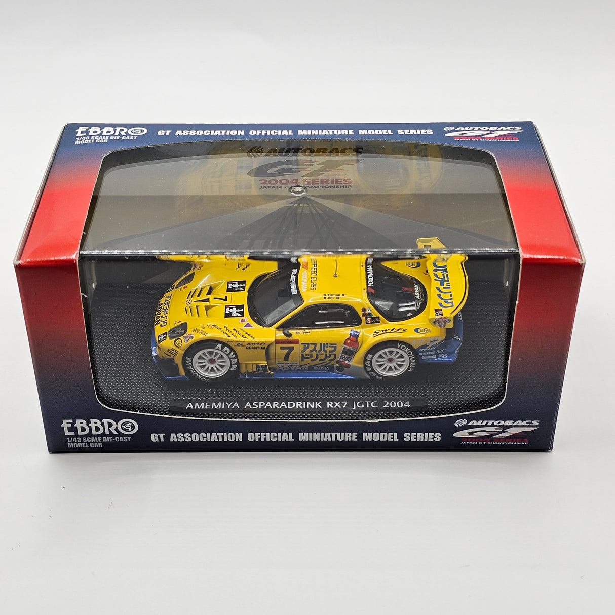 EBBRO Mazda RX7 #7 RE Amemiya Racing JGTC GT300 2004 1/43 Scale