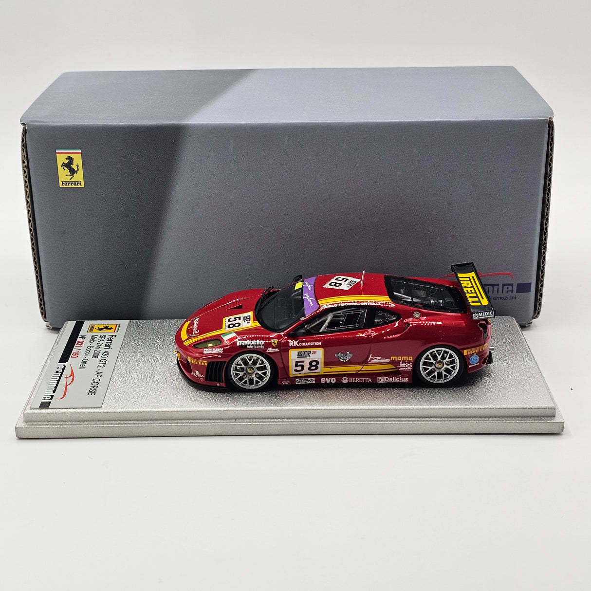 Tecnomodel Ferrari F430 GT2 #58 AF Corse Spa 24Hrs 2006 1/43 Scale TLA 04D-EX
