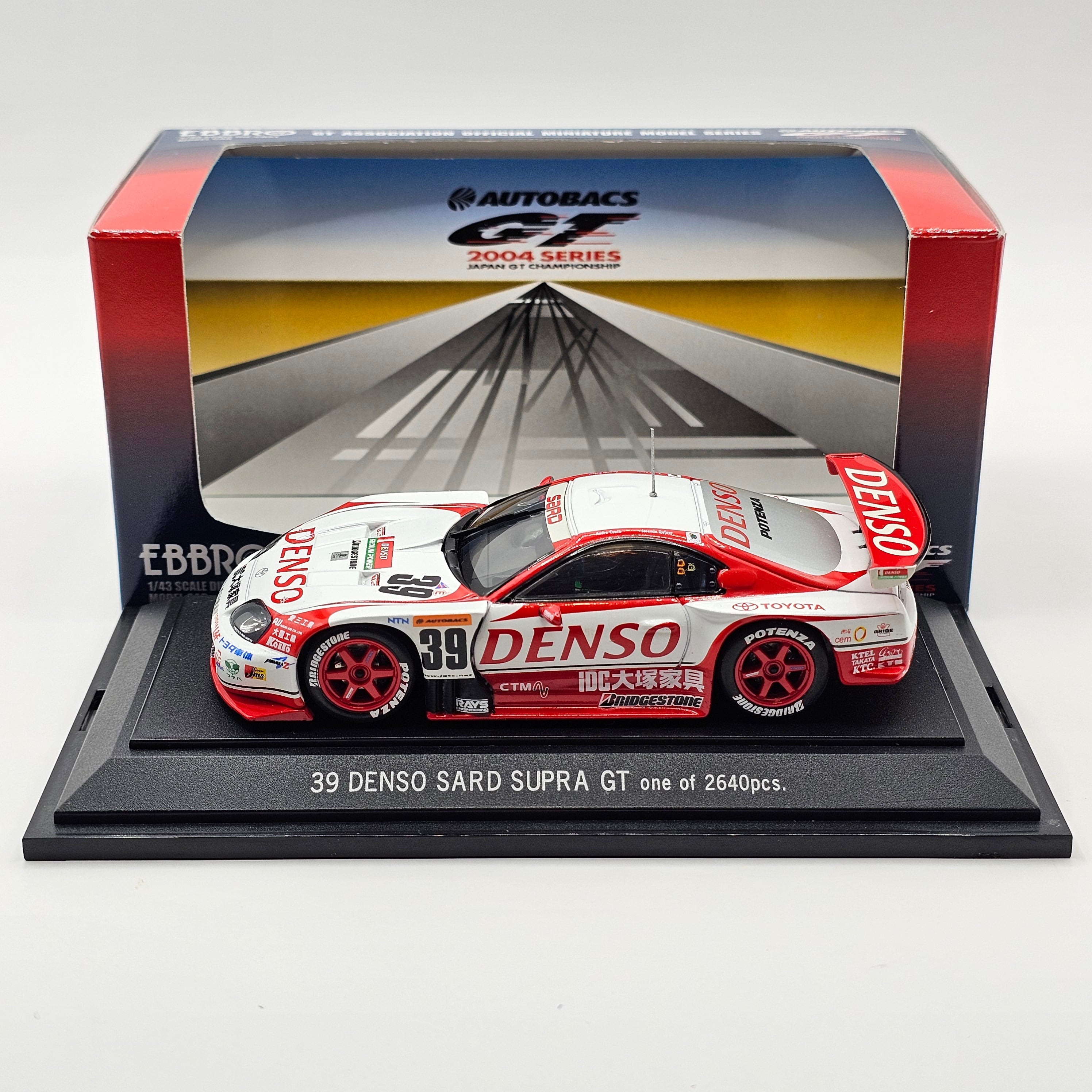 EBBRO Toyota Supra #39 Denso Toyota Team SARD JGTC GT500 2004 1/43 Sca