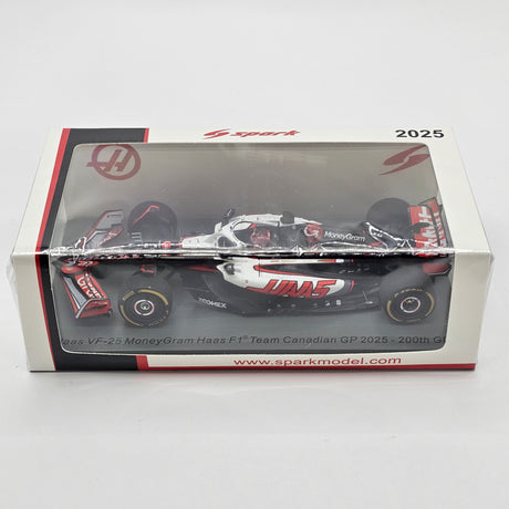 Spark Haas VF-25 #31 Esteban Ocon Canadian F1 GP 2025 (200th Race) 1/43 Scale S9619