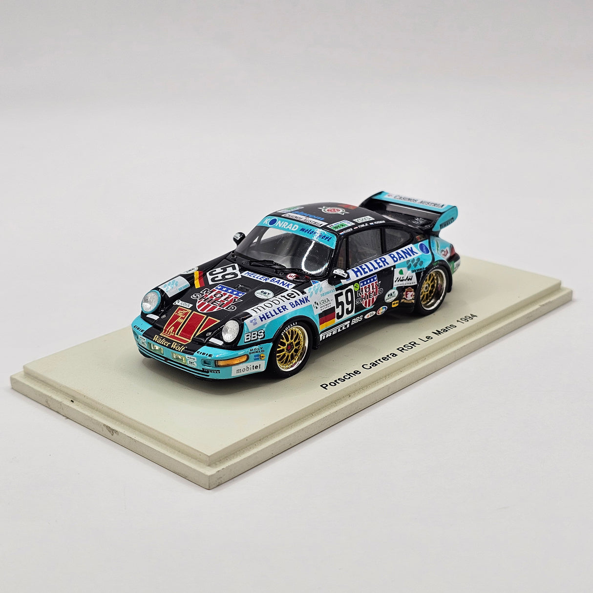 Spark Porsche 911 Carrera RSR #59 Konrad Motorsport 24Hrs Le Mans 1994 1/43 Scale