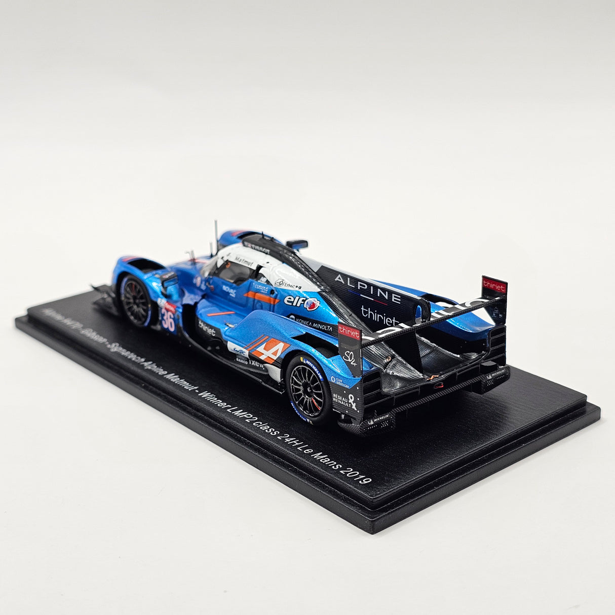 Spark Alpine A470 #36 Signatech Alpine Matmut 24Hr Le Mans 2019 LMP2 Win 1/43 Scale