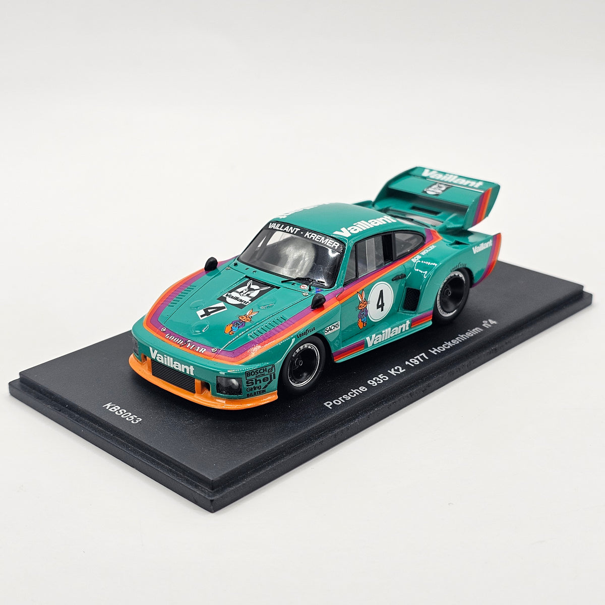 Spark Porsche 935 K2 #4 Kremer Racing Winner 6Hrs Hockenheim 1977 1/43 Scale