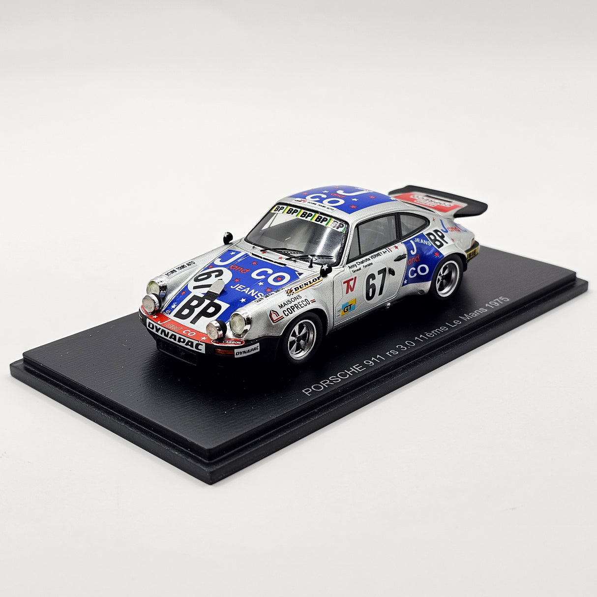 Spark Porsche 911 Carrera RS #67 A.-C. Verney 24Hrs Le Mans 1975 1/43 Scale S9807