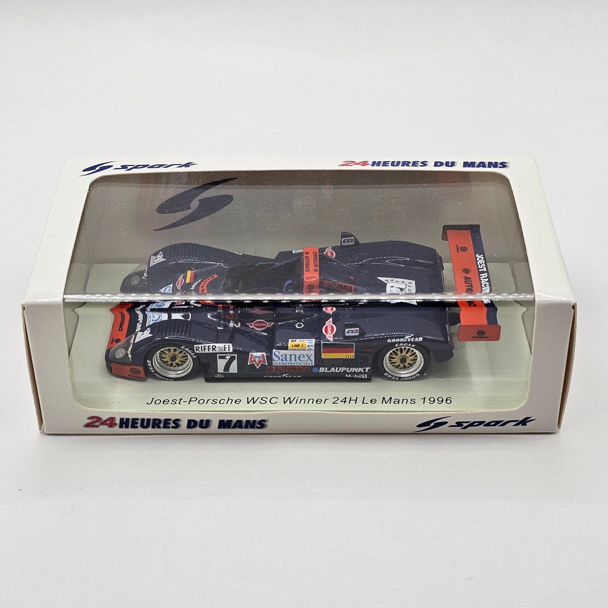 Spark TWR-Porsche WSC95 #7 Joest Racing Winner 24Hrs Le Mans 1996 1/43 Scale