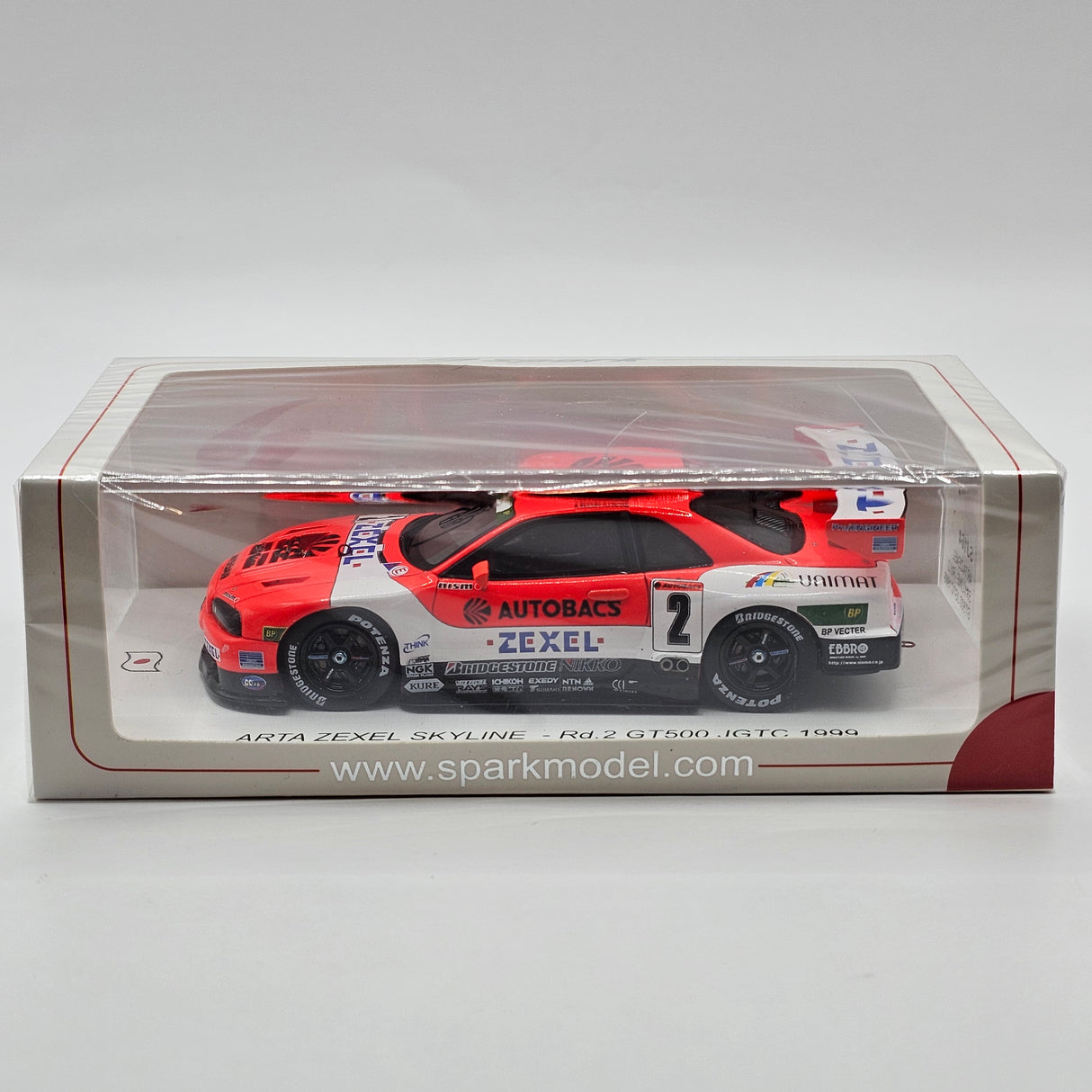 Spark Nissan Skyline GT-R #2 ARTA Zexel Nismo JGTC GT500 1999 1/43 Scale SJ164