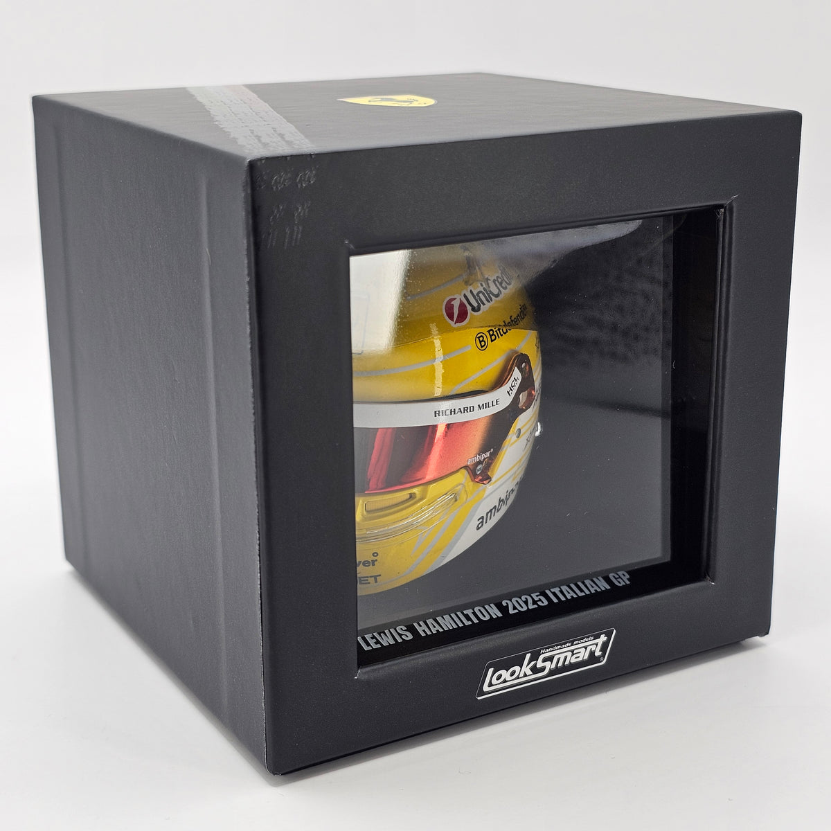 Looksmart Lewis Hamilton Italian GP 2025 Scuderia Ferrari HP 1/5 Scale Helmet LSHEL021