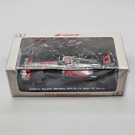 Spark McLaren MP4/26 Vodafone #4 Jenson Button Winner Japan F1 GP 2011 1/43 Scale