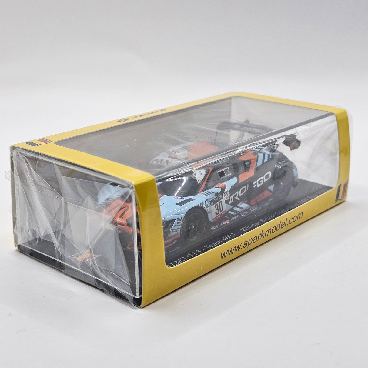 Spark Audi R8 LMS GT3 #30 ROFGO WRT 24Hrs Spa 2022 Silver Winner 1/43 Scale