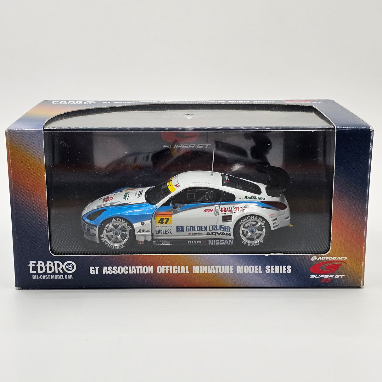 EBBRO Nissan Fairlady Z #47 Advan Team MOLA Super GT GT300 2005 1/43 Scale