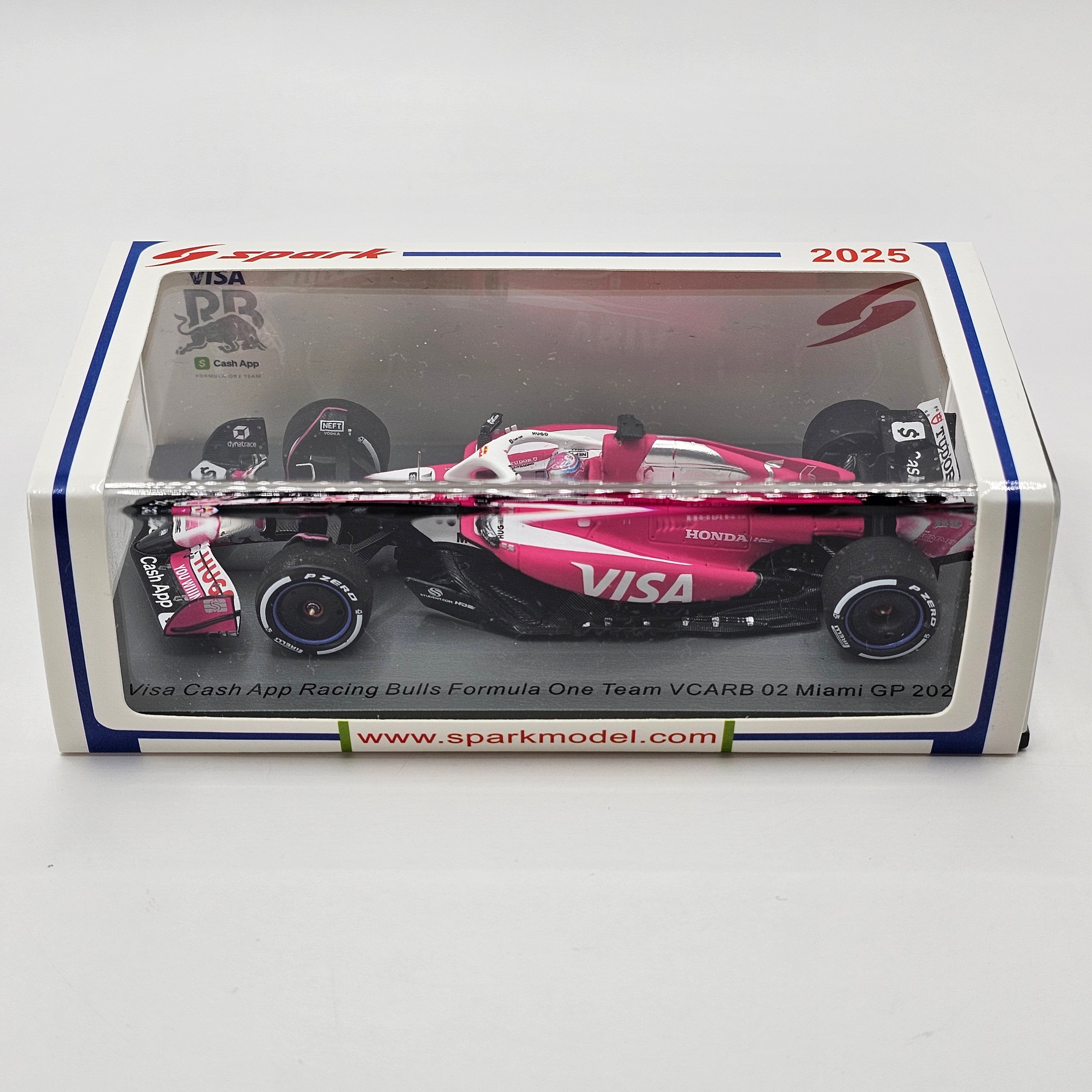 Spark Racing Bulls VCARB 02 #6 Isack Hadjar Miami F1 GP 2025 1/43 Scal