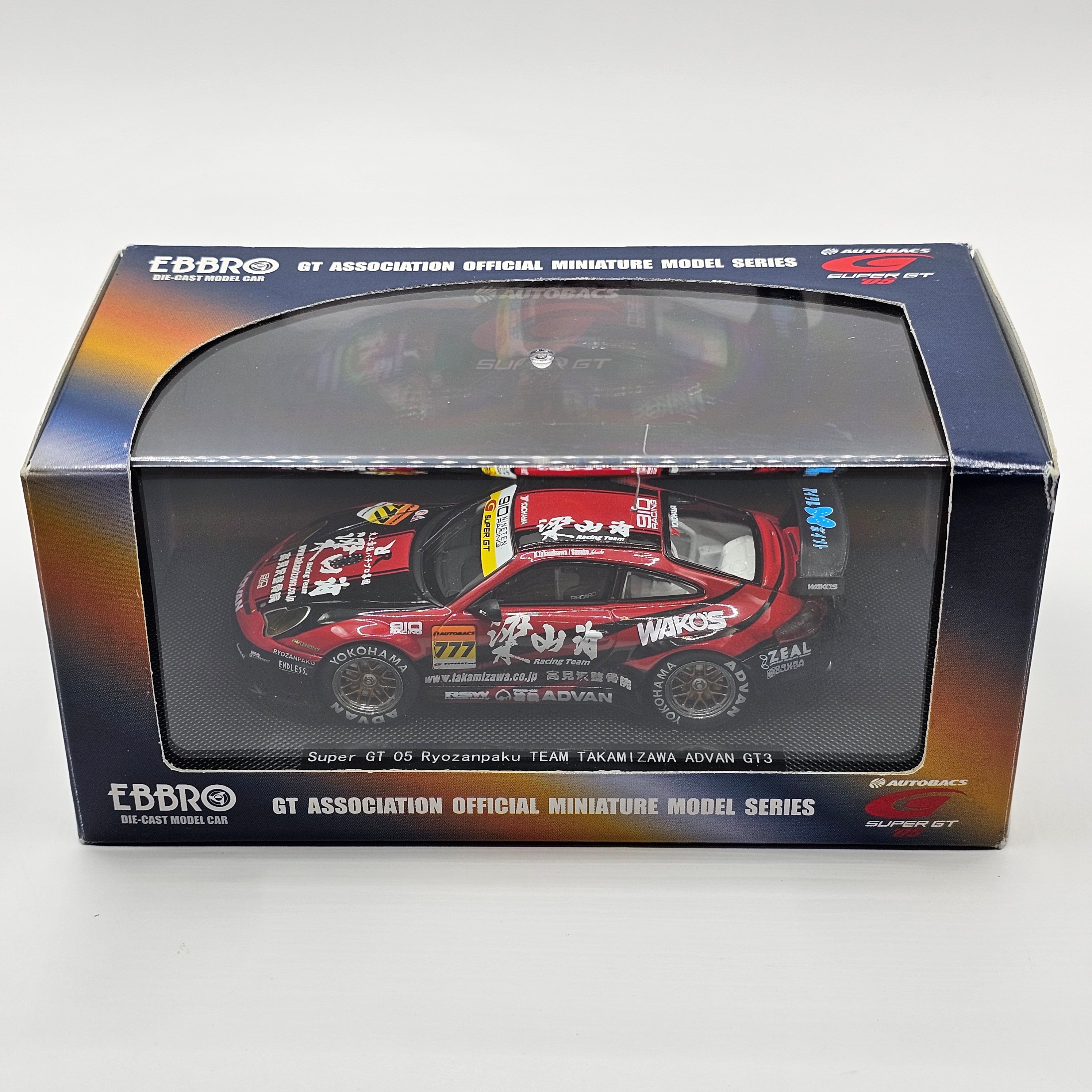 EBBRO Porsche 996 GT3 RS #777 Team 910 Racing 2005 Super GT GT300 1/43