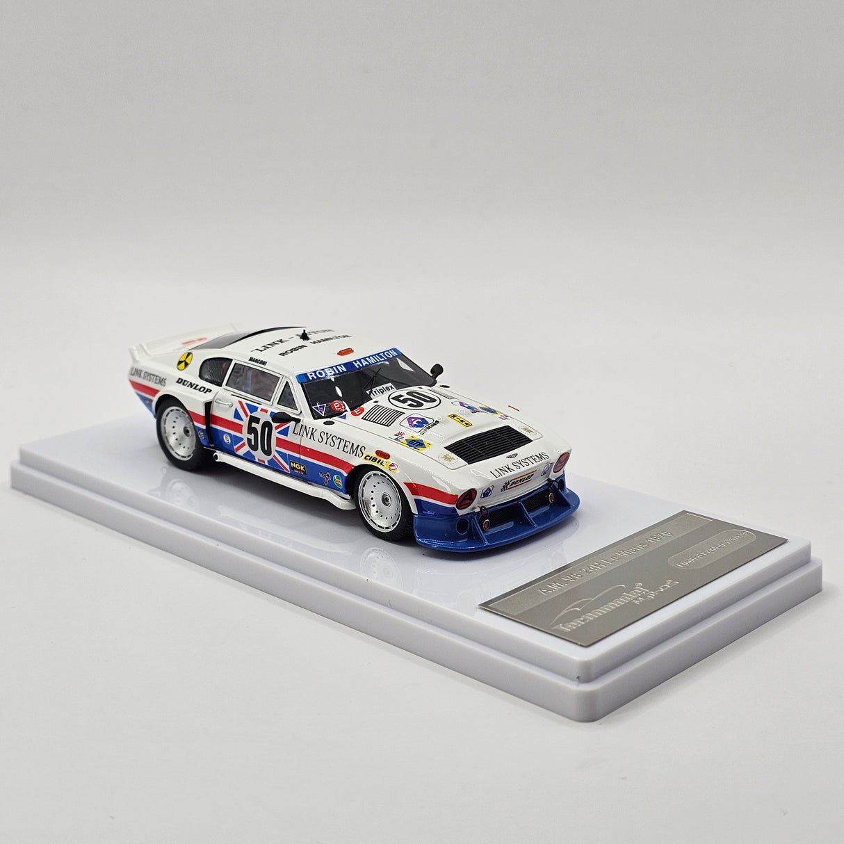 Tecnomodel Aston Martin V8 RHAM/1 #50 R. Hamilton 24Hrs Le Mans 1979 1/43 Scale