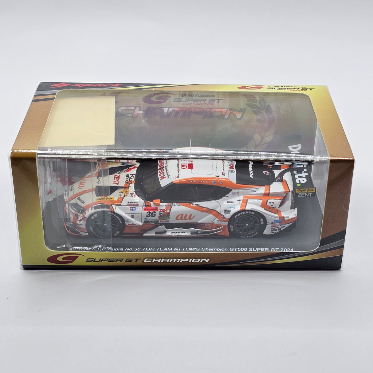 Spark Toyota au Tom's GR Supra #36 TGR GT500 2024 Super GT Champions 1/43 Scale