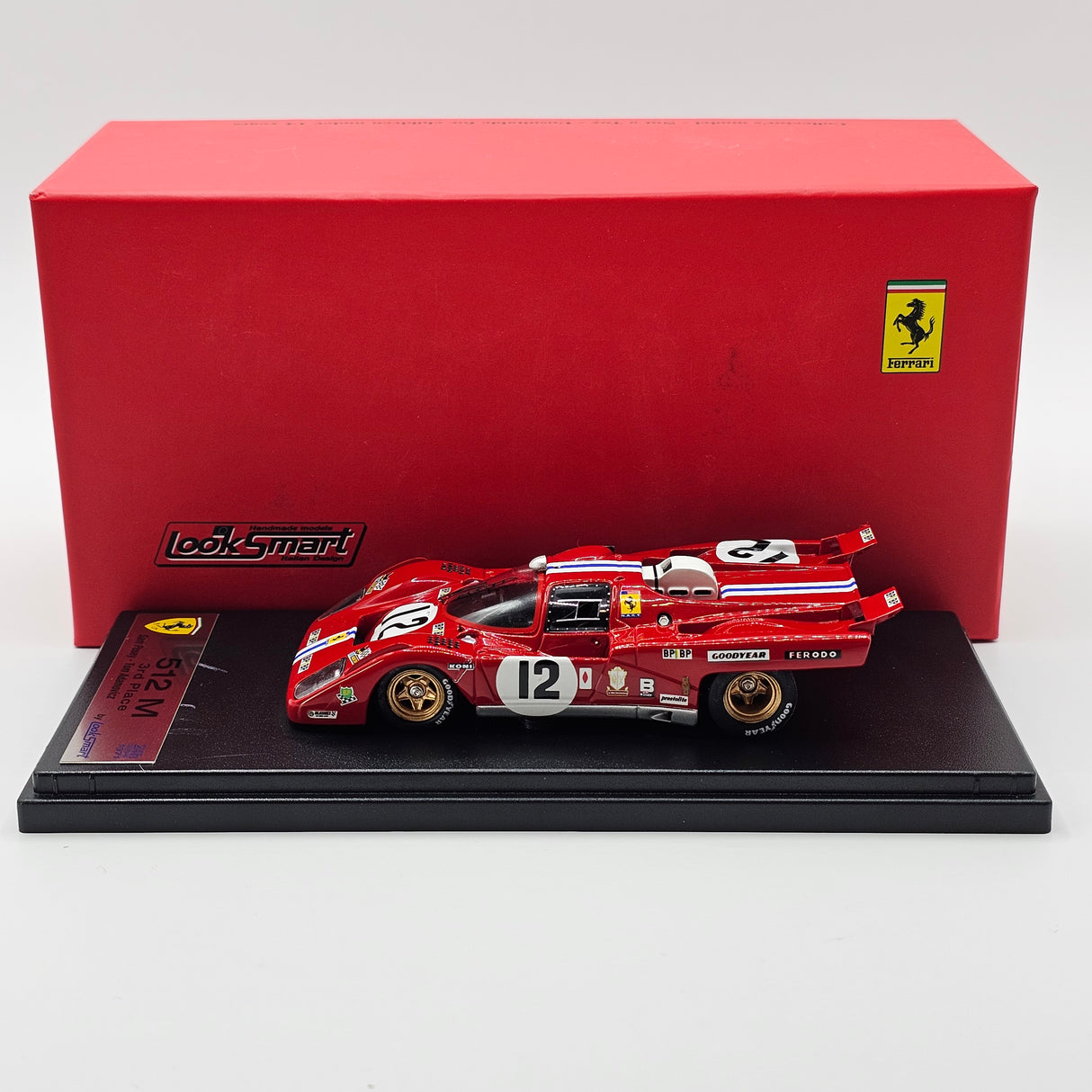 Looksmart Ferrari 512M #12 North American Racing Team 24Hrs Le Mans 1971 1/43 Scale