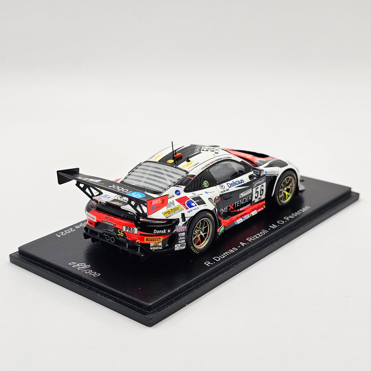 Spark Porsche 911 GT3R #56 Dinamic Motorsport 24Hrs Spa 2021 1/43 Scale SB475