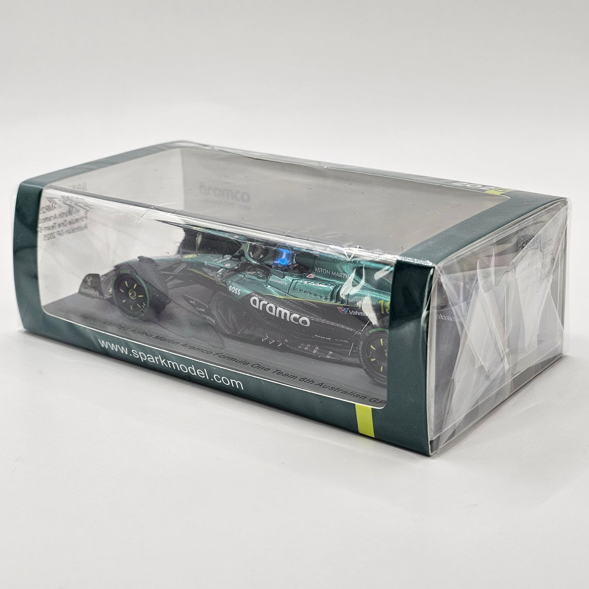 Spark Aston Martin AMR25 #18 Lance Stroll 6th Australian GP 2025 1/43 Scale S9588