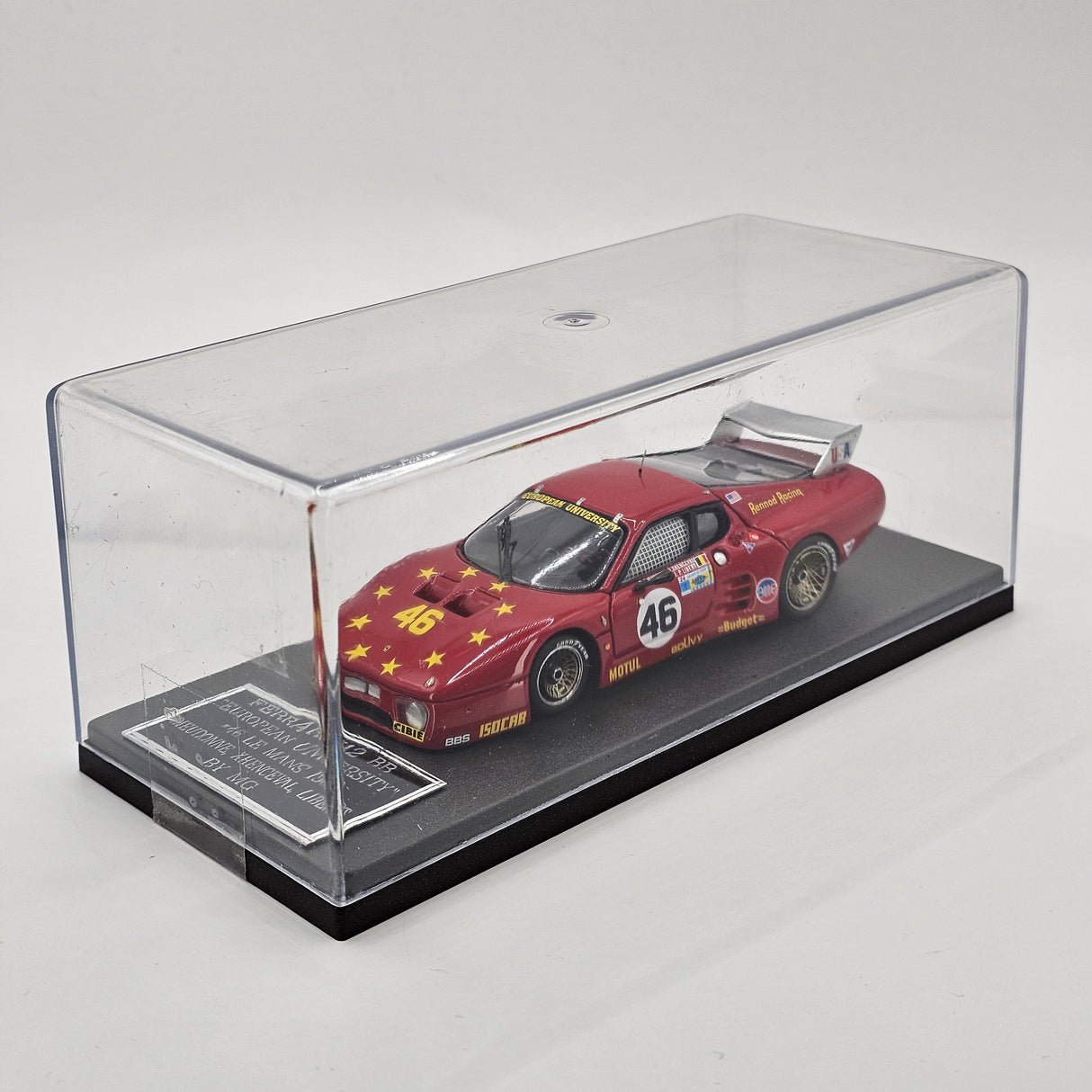 MG Models Ferrari 512BB/LM #46 Rennod Racing 24Hrs Le Mans 1981 1/43 Scale