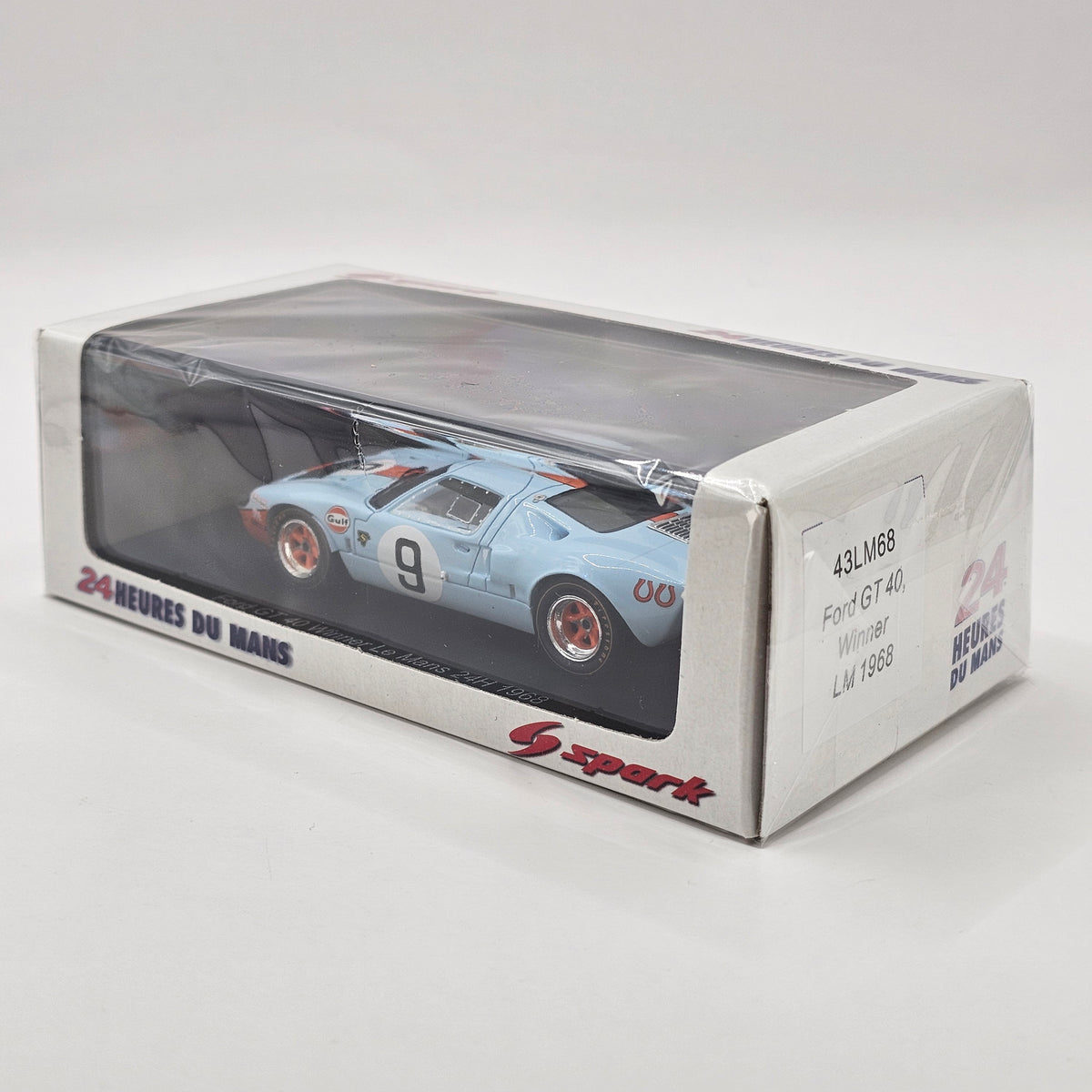 Spark Ford GT40 #9 JW Automotive Engineering Winner 24Hrs Le Mans 1968 1/43 Scale