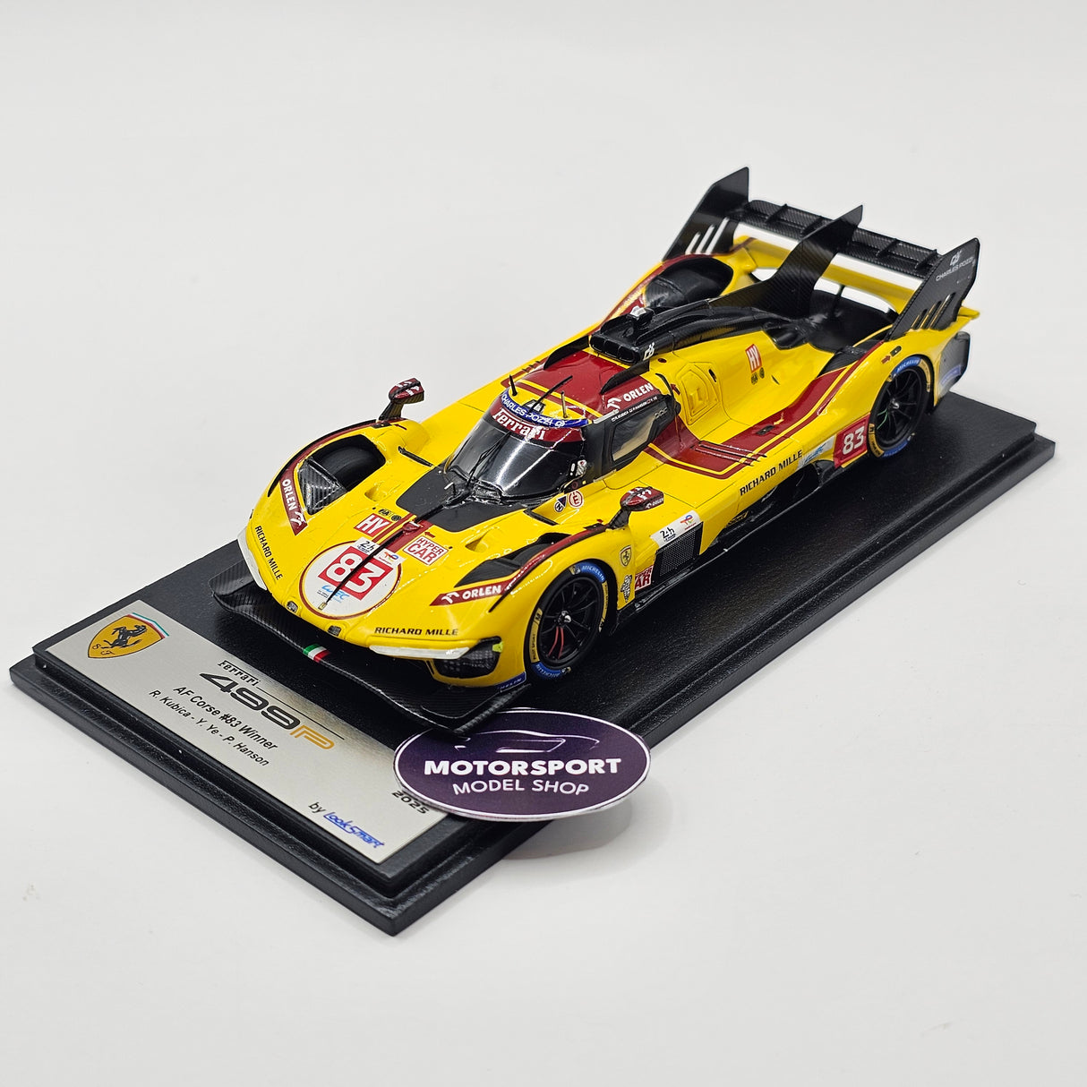 Looksmart Ferrari 499P #83 AF Corse 24Hrs Le Mans 2025 Winner 1/43 Scale LSLM190