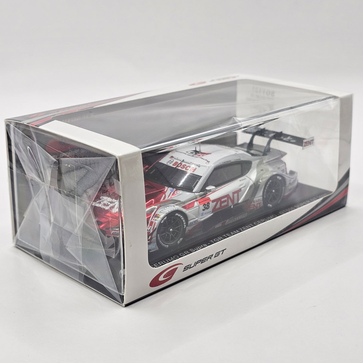 Spark Toyota GR Supra GT500 #38 TGR Team ZENT Cerumo Super GT 2021 1/43 Scale